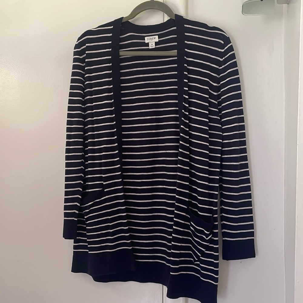 J Crew | Striped Cardigan